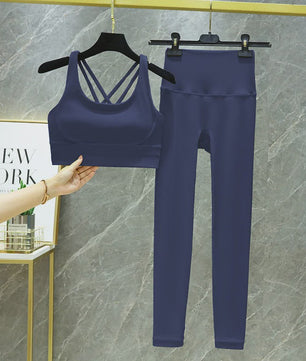 Dames Yogaset: Sport BH met Hoge Taille Legging - Squat Proof & Tummy Control