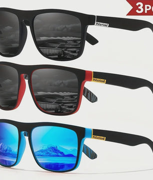 4x Klassieke Gepolariseerde Sport Zonnebril Heren Dames - Lichtgewicht PC Frame UV400