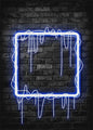 Gaming Neon Canvas Poster: Eat Sleep Game Repeat - Decoratie voor Gamer Kamer