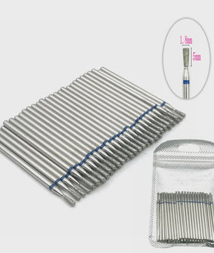50 Stuks Diamant Freesjes Set - 2.35mm Schacht voor Nagel- en Tandheelkundig Gebruik