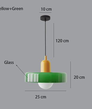Nordic Retro Glazen Hanglamp - Stijlvolle Verlichting voor Woonkamer, Eetkamer & Slaapkamer