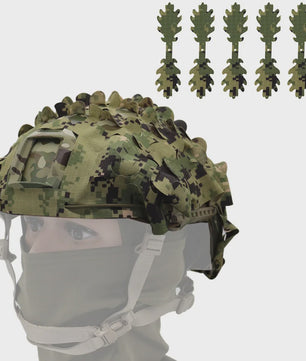 Tactische FAST Helm Cover met Laser Cutting 3D Camouflage - Jacht & Outdoor Accessoires