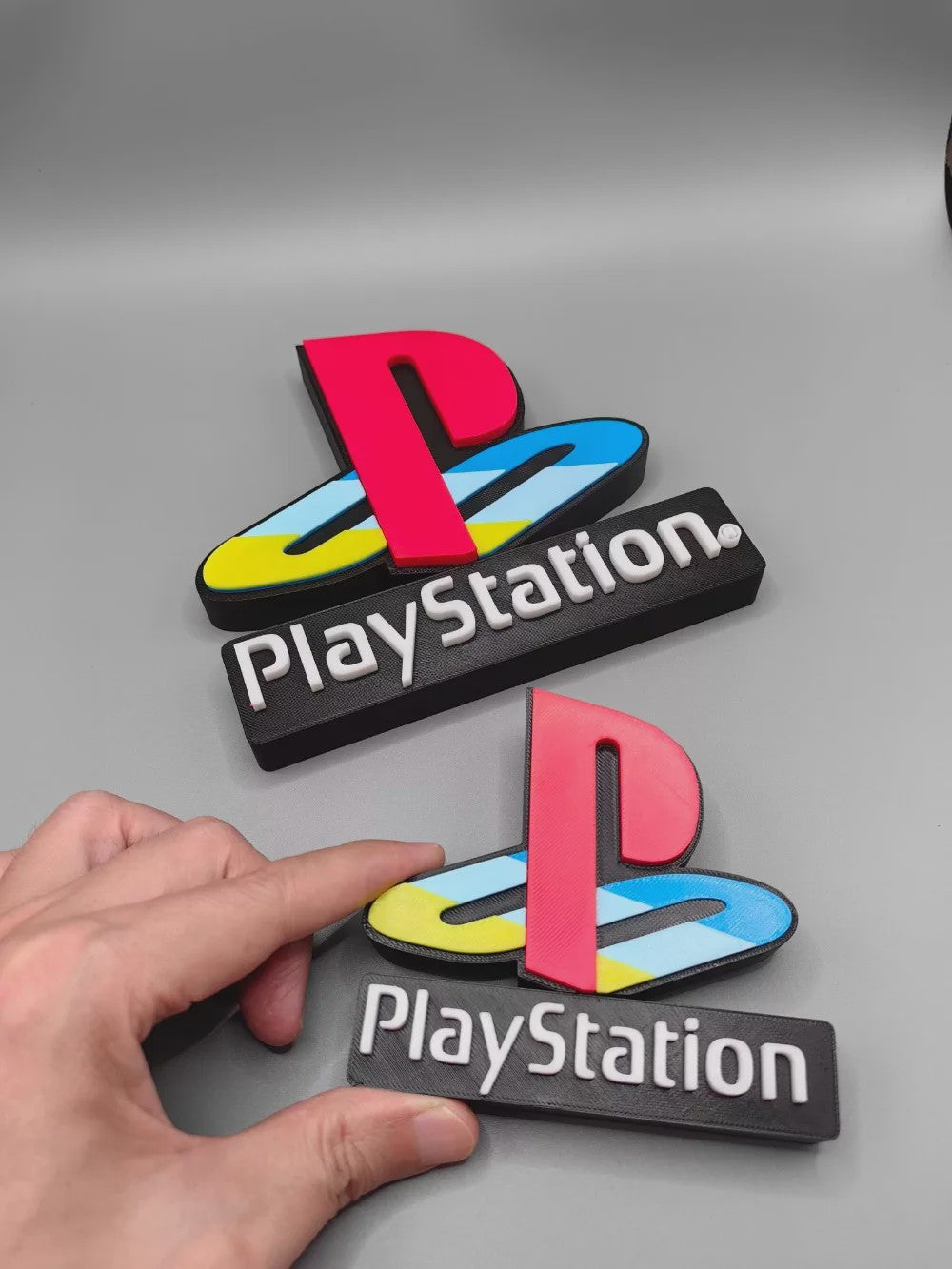 3D Geprint Logo Naamplaat voor Figuren Collectie - Video Game Thema