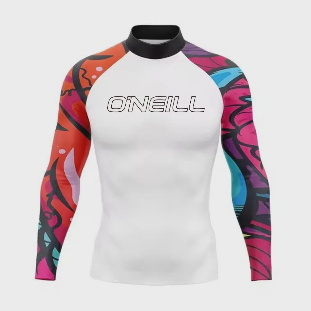 Heren Rashguard Lange Mouw - UV Bescherming Zomer T-shirt voor Surfen, Duiken & Strand