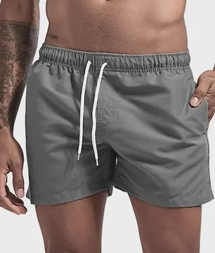 Heren Sneldrogende Zwemshorts met Trekkoord en Zakken - Perfect voor Strand en Zomeractiviteiten