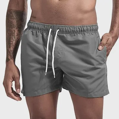 Heren Sneldrogende Zwemshorts met Trekkoord en Zakken - Perfect voor Strand en Zomeractiviteiten