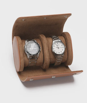 Luxe Leren Horlogeroller - Opvouwbare Reisbox voor 1, 2 of 3 Horloges