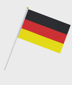 Ukraine Wapperende Handvlag 14x21cm met Witte Stok - Feestdecoratie & Evenementen