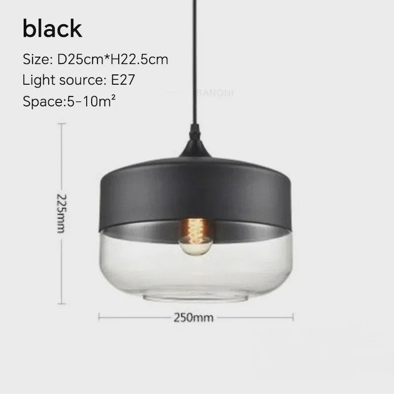 Scandinavische Houten LED Glas Hanglamp - Modern Design voor Woonkamer, Slaapkamer & Eetkamer
