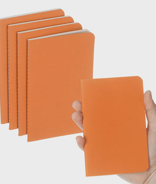 Set van 4/6 Mini A6 Notitieboekjes - Kraft Paper, Gelinieerd, Draagbaar Memo Pad