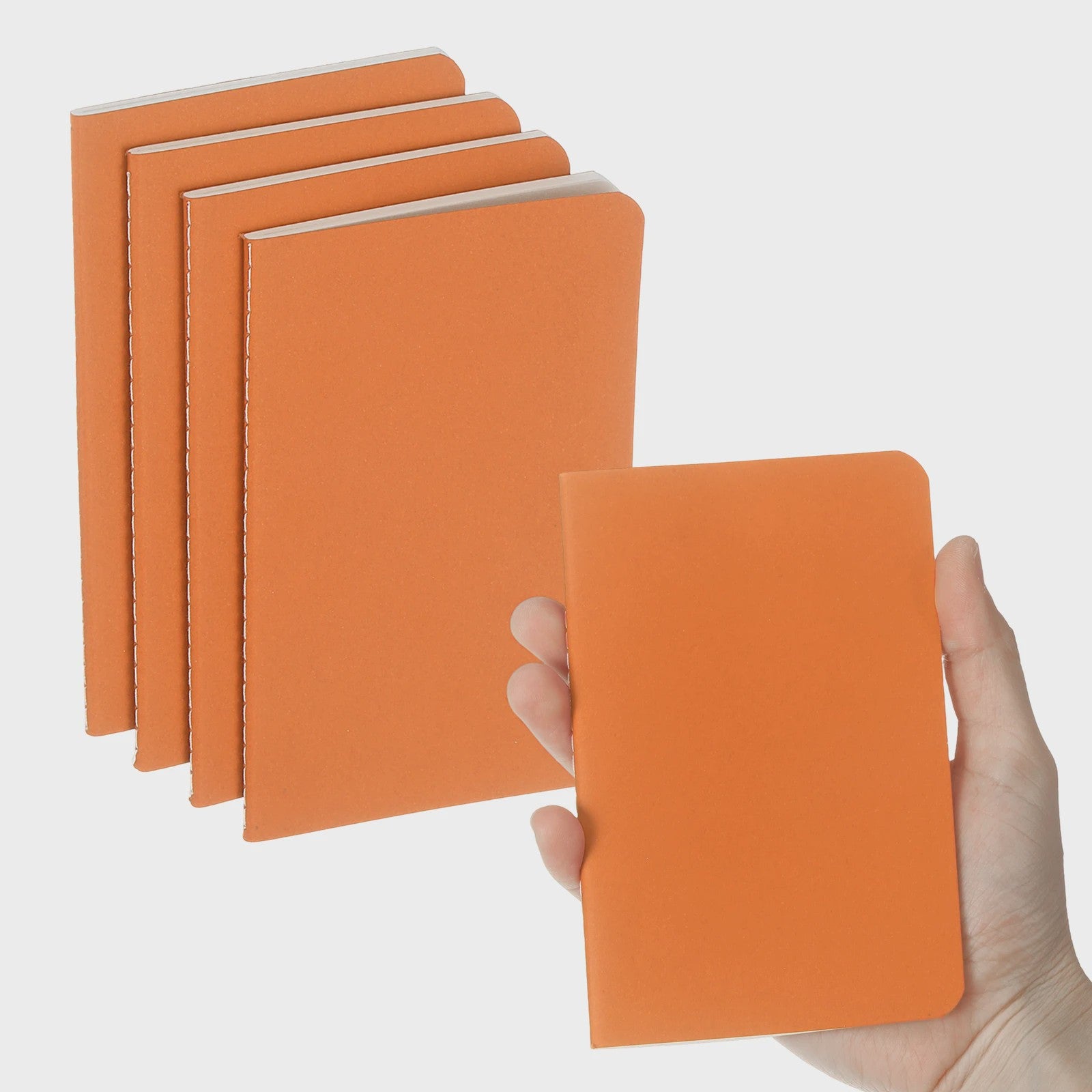 Set van 4/6 Mini A6 Notitieboekjes - Kraft Paper, Gelinieerd, Draagbaar Memo Pad