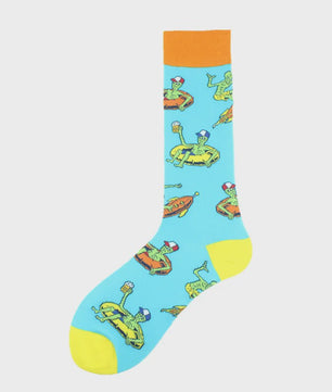 Unisex Happy Socks met Vrolijke Ontwerpen: Dinosaurus, Alien, Haai & Meer