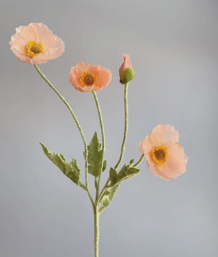 Zijden Papavers Kunstbloemen - Lange Stelen voor Decoratie