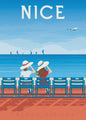 Nordic Canvas Poster: Kleurrijke Reisposters van Europese Steden - Parijs, Nice, Monaco
