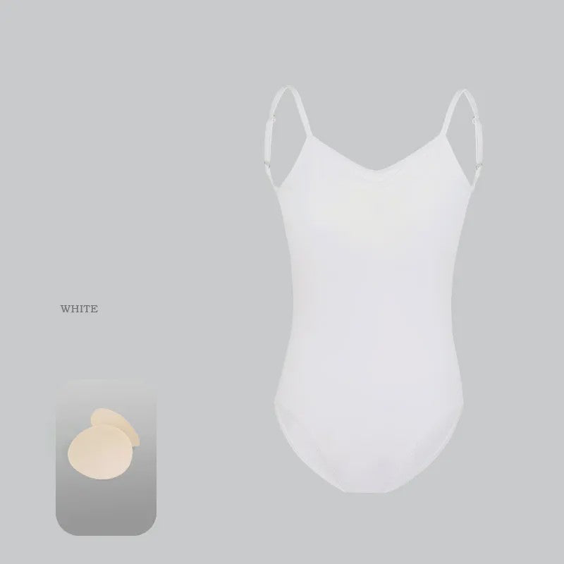 Dans Leotard Dames met Verstelbare Bandjes - Ballet & Gymnastiek Bodysuit