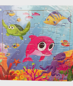 Houten 3D Puzzel Set - 20 Stuks - Dieren & Voertuigen - Educatief Montessori Speelgoed voor Kinderen 3-6 Jaar