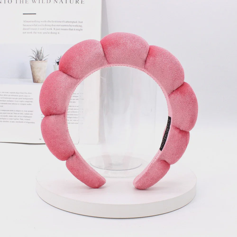 Luxe Velours Make-up Hoofdband - Comfortabel voor Gezichtswas & Huidverzorging