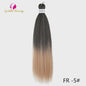 26 Inch Ombre Kleuren Vlechtsel Haar Synthetisch Pre-stretched Jumbo Braids Haar voor Cosplay & Pruiken