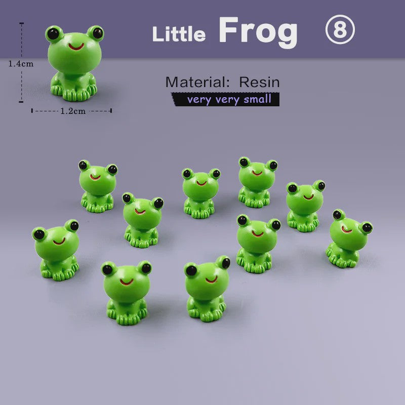 Set van 10 Miniatuur Dierenfiguren: Tuin, Sprookjes & Decoratie