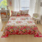 Rood Bloemenprint Top Sheet - Diverse Maten - 150x200 cm