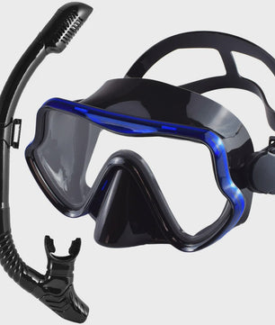 Professionele Duikbril en Snorkel Set voor Volwassenen - Panoramisch Zicht & Duurzaam Gehard Glas