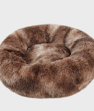 Warm & Zacht Rond Hondenkussen/Kattenmand - Pluche, Wasbaar & Comfortabel