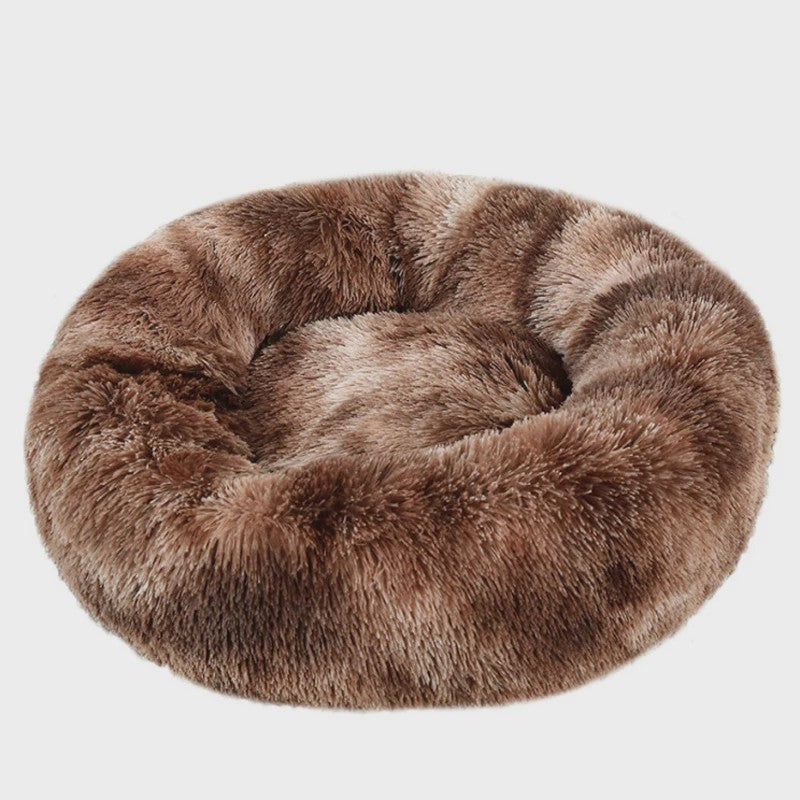 Warm & Zacht Rond Hondenkussen/Kattenmand - Pluche, Wasbaar & Comfortabel