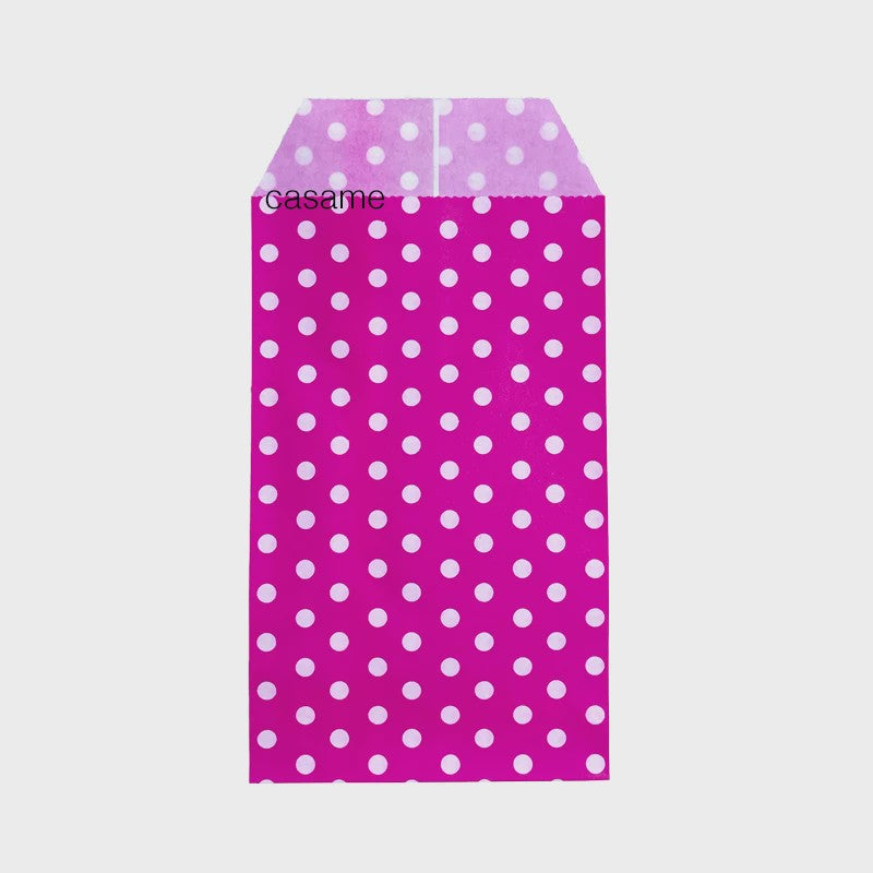 Kleine Kraft Papieren Zakjes met Stippen - Set van 10, 25 of 50 stuks - Ideaal voor Feestjes, Cadeaus en Kaarten
