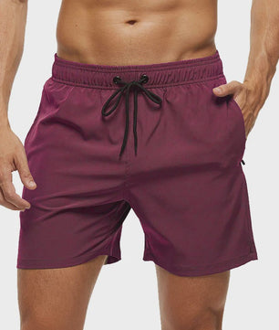 Heren Zwembroek Zomer Sportief Ademend met Elastische Tailleband, Mesh Voering en Zakken