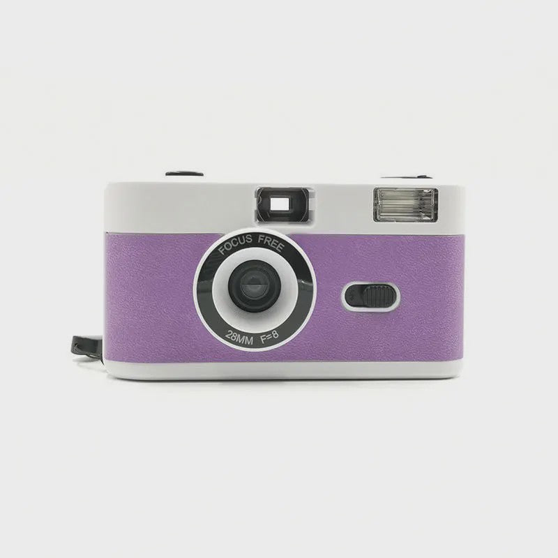Retro 35mm Filmcamera met Ingebouwde Flits - Herbruikbaar en Stijlvol