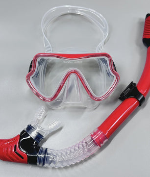 Professionele Duikbril en Snorkel Set voor Volwassenen - Panoramisch Gehard Glas