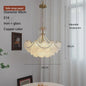 Moderne Koperen Plafondlamp met Schelp Glas en LED - Stijlvolle Hanglamp voor Woonkamer, Eetkamer & Slaapkamer