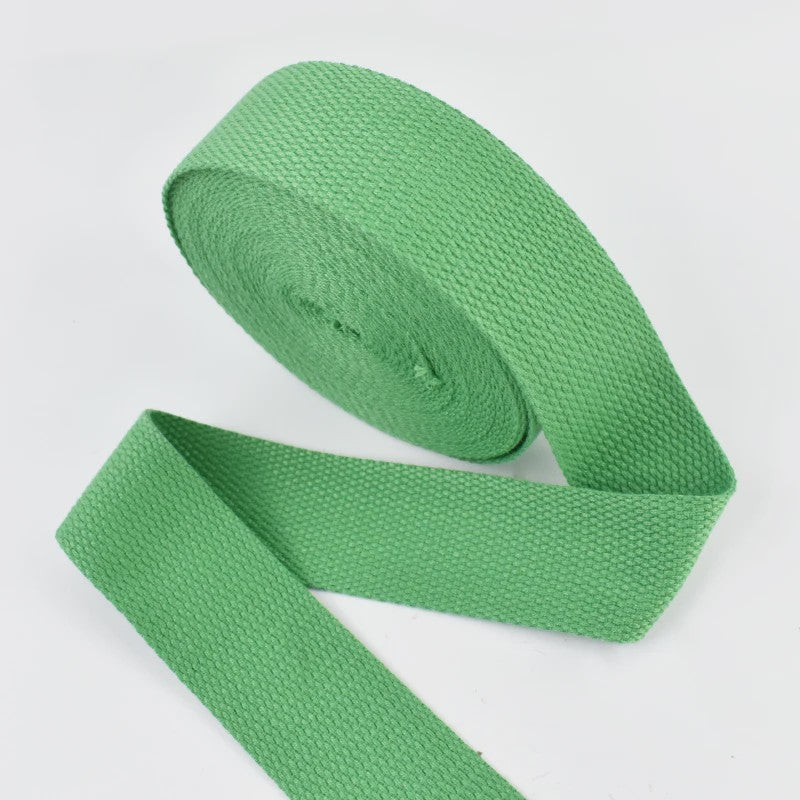 4 Meter Katoenen Band - 1.3mm Dikke Webbing voor Tassen, Riemen & DIY Projecten (20-50mm Breed)