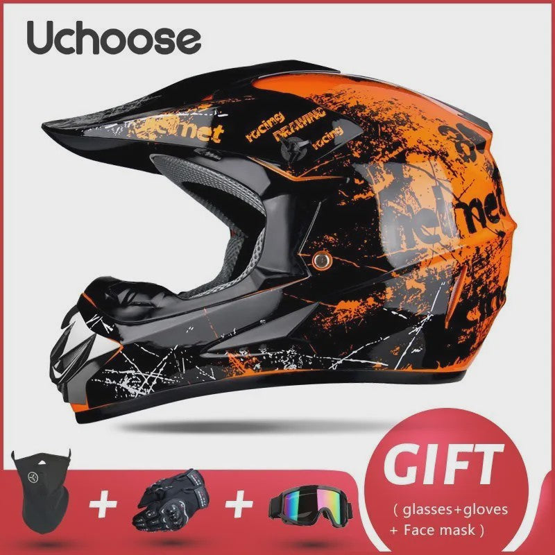 Professionele Off-road Motorhelm voor Volwassenen & Kinderen - Inclusief Gratis Gift Set