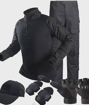 Tactisch Camouflage Uniform Set: Combat Shirt & Broek voor Outdoor, Airsoft, Jacht & Training