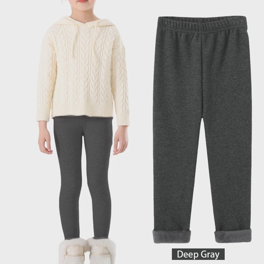 Warme Fleece Lined Leggings voor Meisjes (3-11 Jaar) - Zacht & Comfortabel