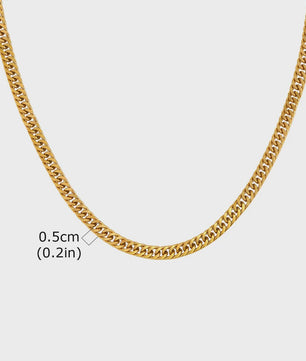 Vnox RVS Kubaanse Ketting voor Heren & Dames - 3/5/7/9mm Breed, Waterdicht & Hypoallergeen