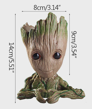 Groot Plantenpot & Decoratief Figuur - Leuke Woondecoratie