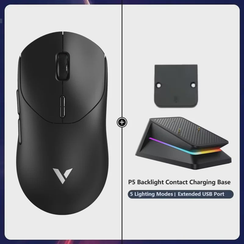 Rapoo VT2 Wireless Gaming Muis - 8K Polling Rate, 26000 DPI, Ultralicht (53g) & Lange Batterijduur