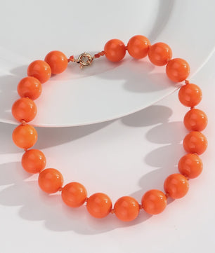 Handgemaakte Retro Acryl Ketting met Grote Kleurrijke Kralen - Statement Choker