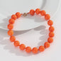 Handgemaakte Retro Acryl Ketting met Grote Kleurrijke Kralen - Statement Choker