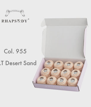Rhapsody Pearl Cotton Garen Set - Maat 8 - 12 Bollen voor Haken, Borduren & Knutselen