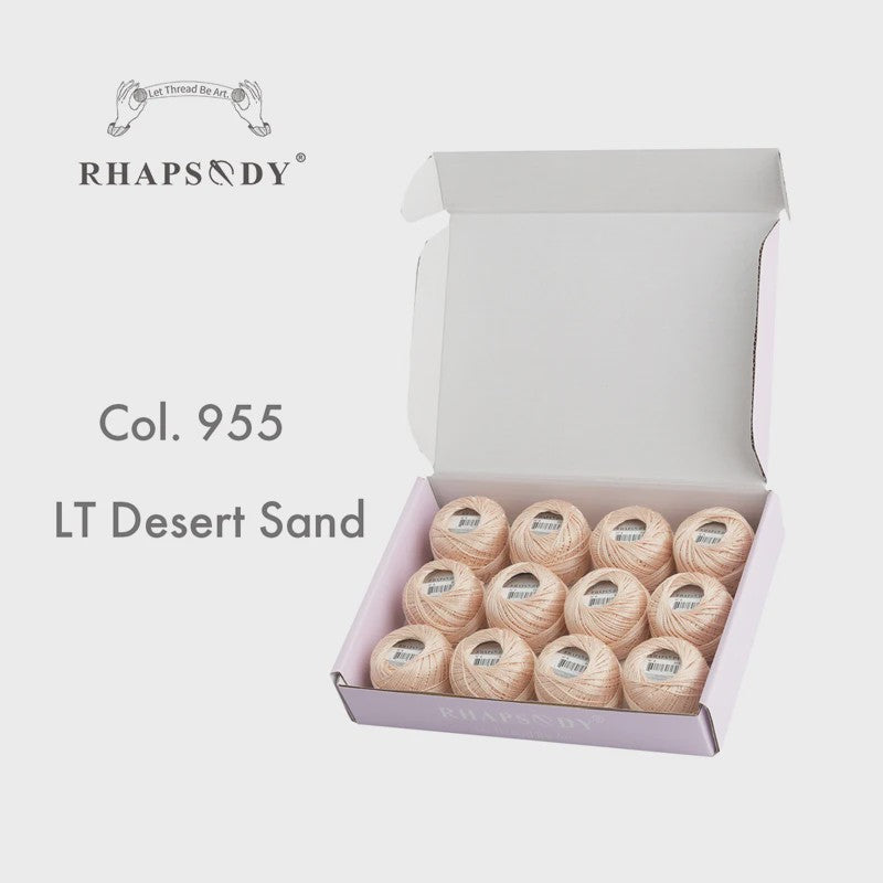 Rhapsody Pearl Cotton Garen Set - Maat 8 - 12 Bollen voor Haken, Borduren & Knutselen