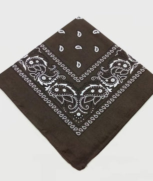 Modieuze Katoenen Bandana Sjaal 54x54cm - Paisley Print voor Dames & Heren