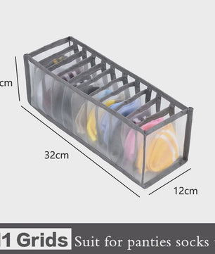 Opvouwbare Lade Organizer Set voor Ondergoed, Sokken en BH's - Mesh Opbergdozen