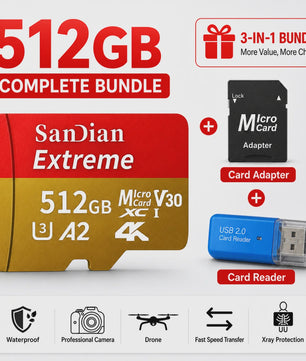 Snelle 128GB Micro SDXC Kaart - Opslag voor Camera, PC, Mac & Meer