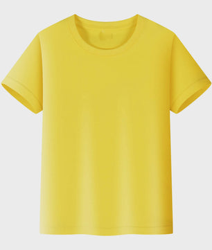 Basic Katoenen T-shirt voor Kinderen & Baby's - Jongens & Meisjes - Wit & Roze - Maten 1 t/m 14 Jaar