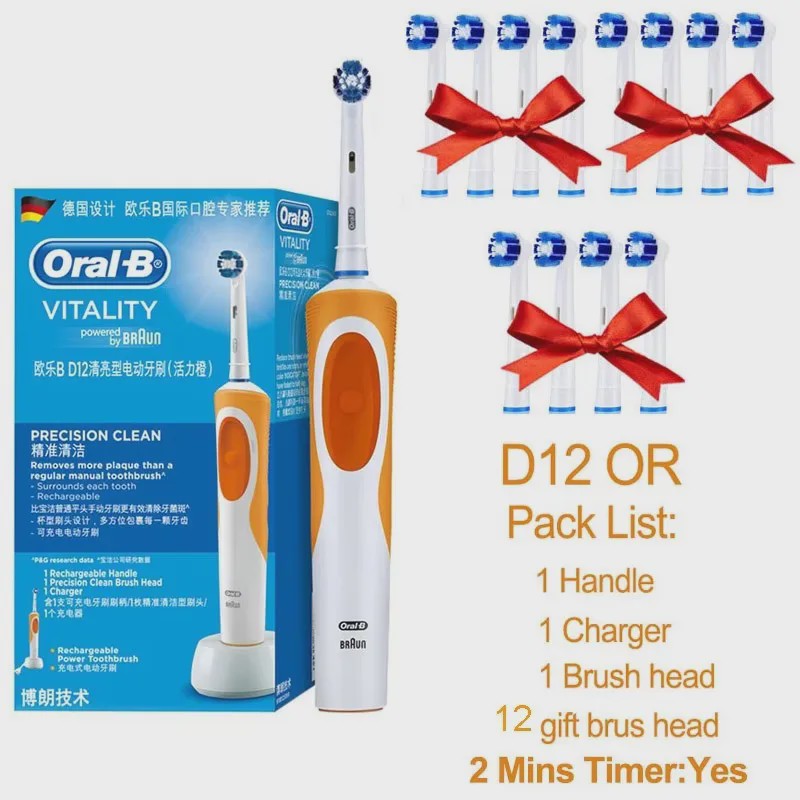 Oral-B Vitality 3D White Elektrische Tandenborstel - Roterende Reiniging & Inductieladen
