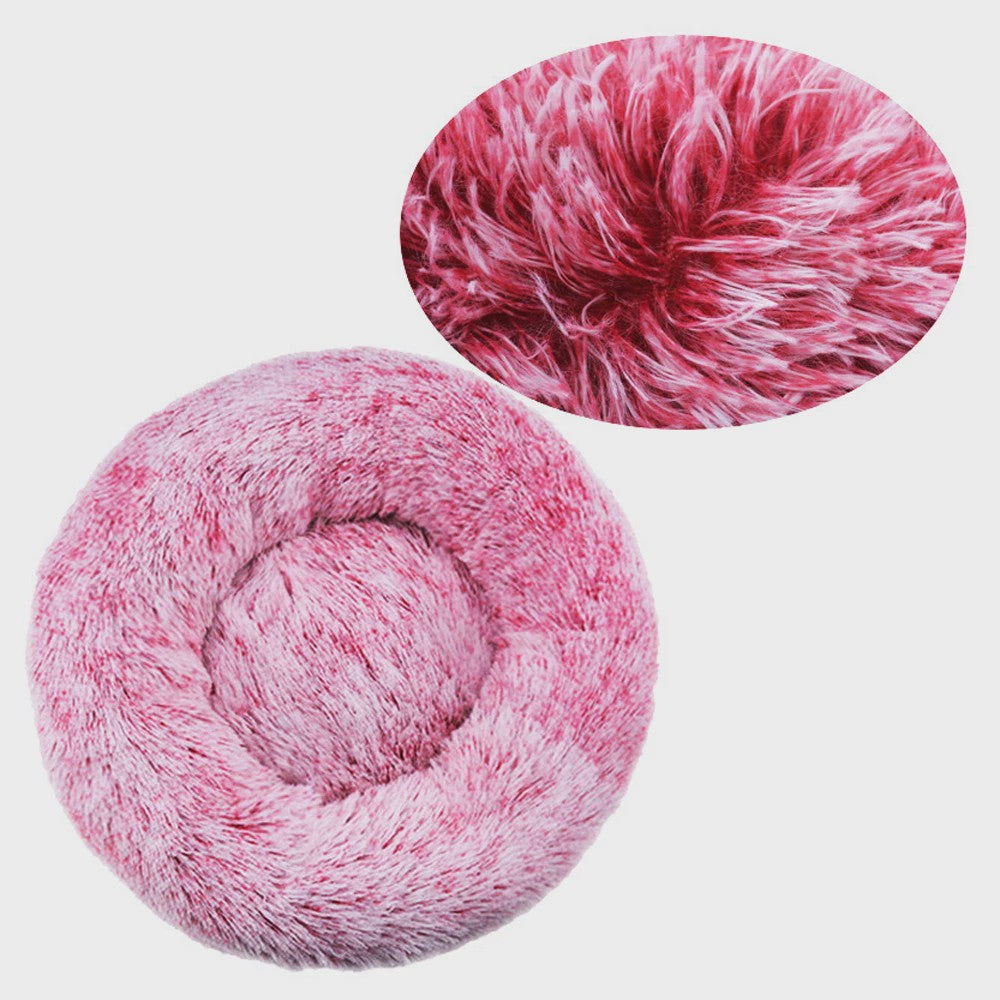 Luxe Ronde Hondenkussen - Extra Zacht & Warm Pluche Hondensofa voor Middelgrote Honden en Katten