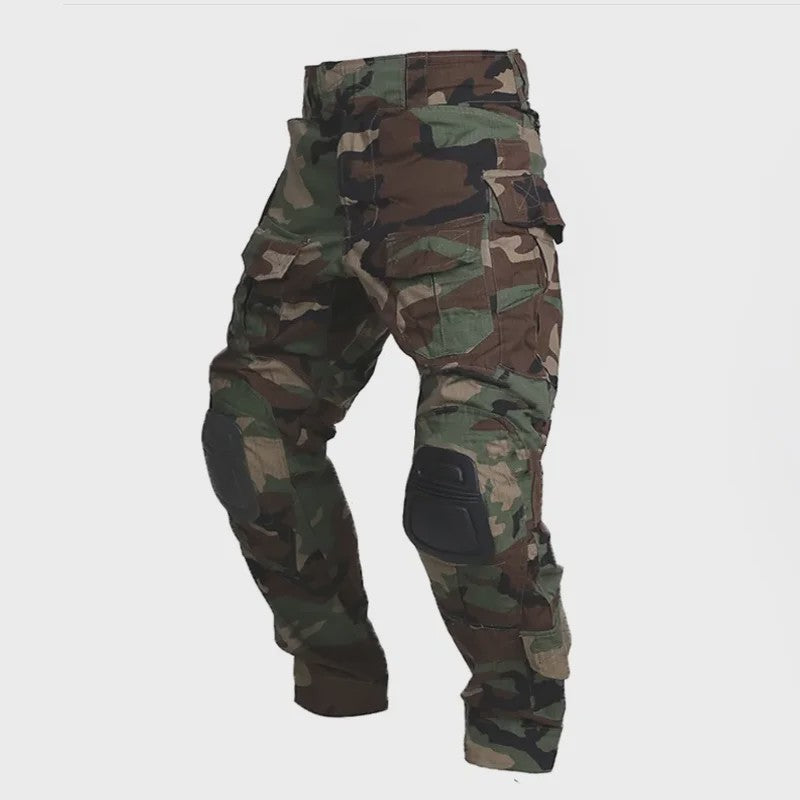 Tactisch Camouflage Uniform Set: Cargo Broek & Shirt voor Heren
